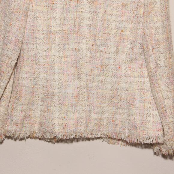 Tailor B. Moss Linen Blend Tweed Blazer Jacket Size 10 - Picture 7 of 8